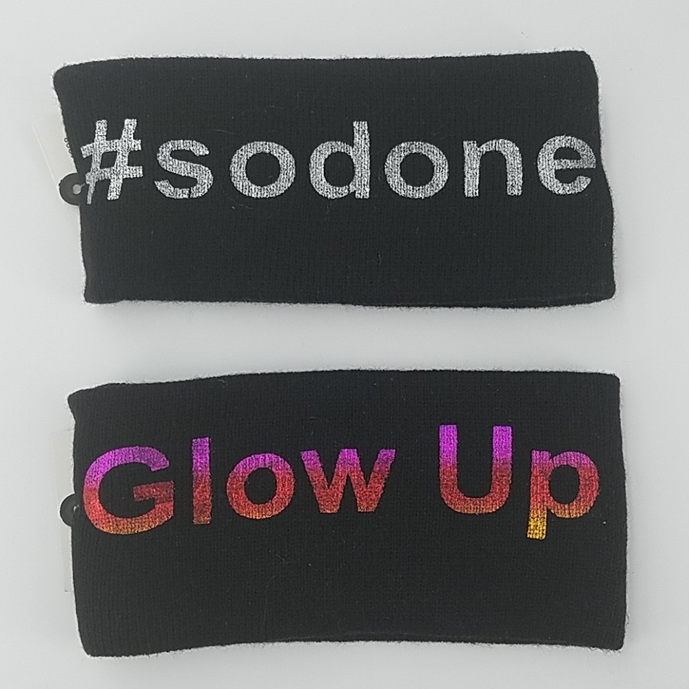 ⚡🎈➡️NWT Knit Headband Set #sodone , Glow up